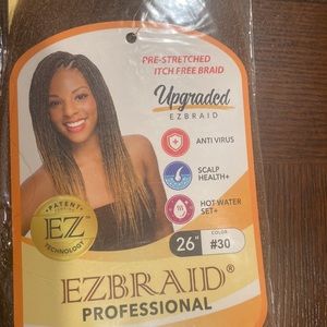 Pre-stretched EZBRAID professional itch free hair